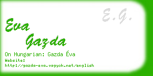eva gazda business card